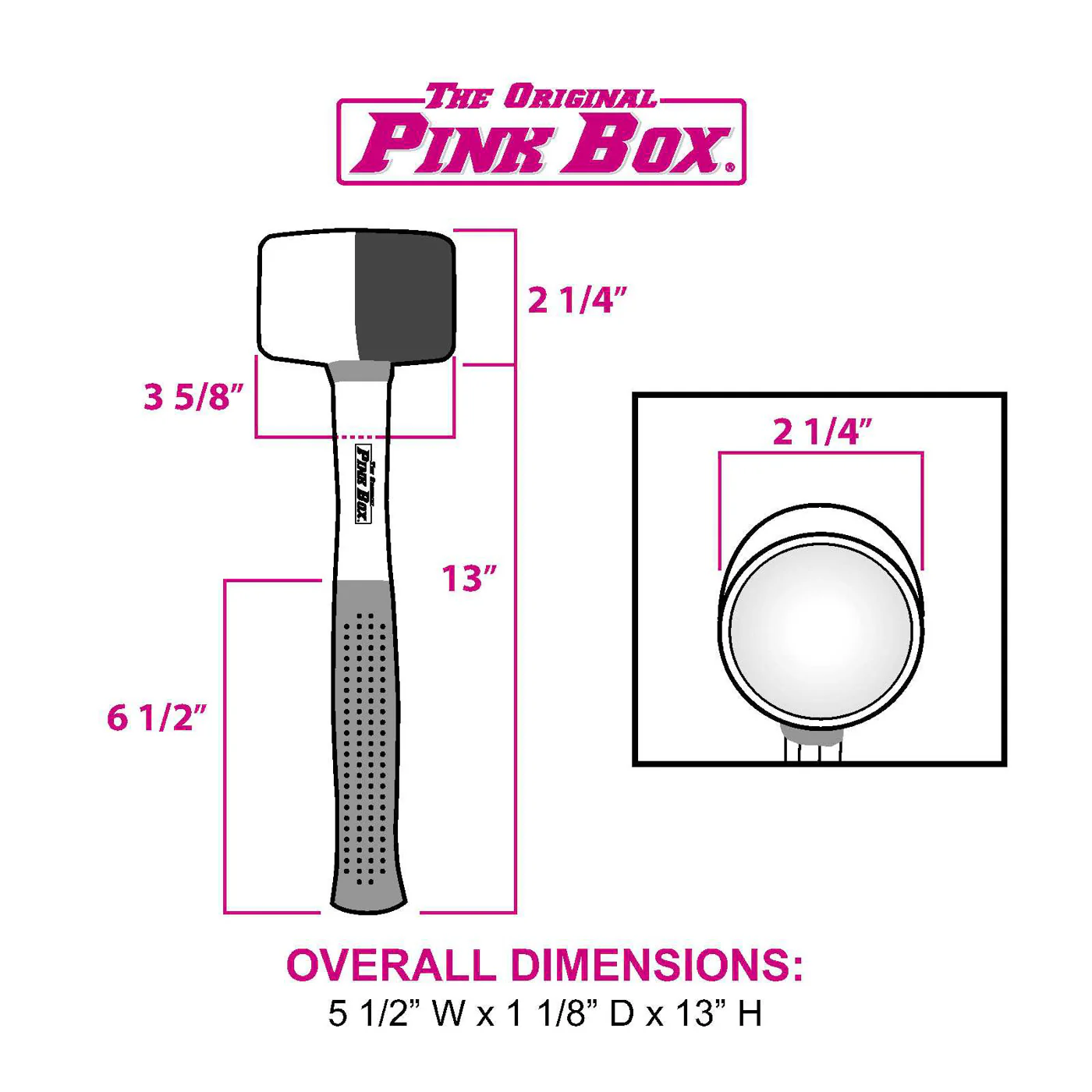 16-Ounce Dual-Face Rubber Mallet - Image 5