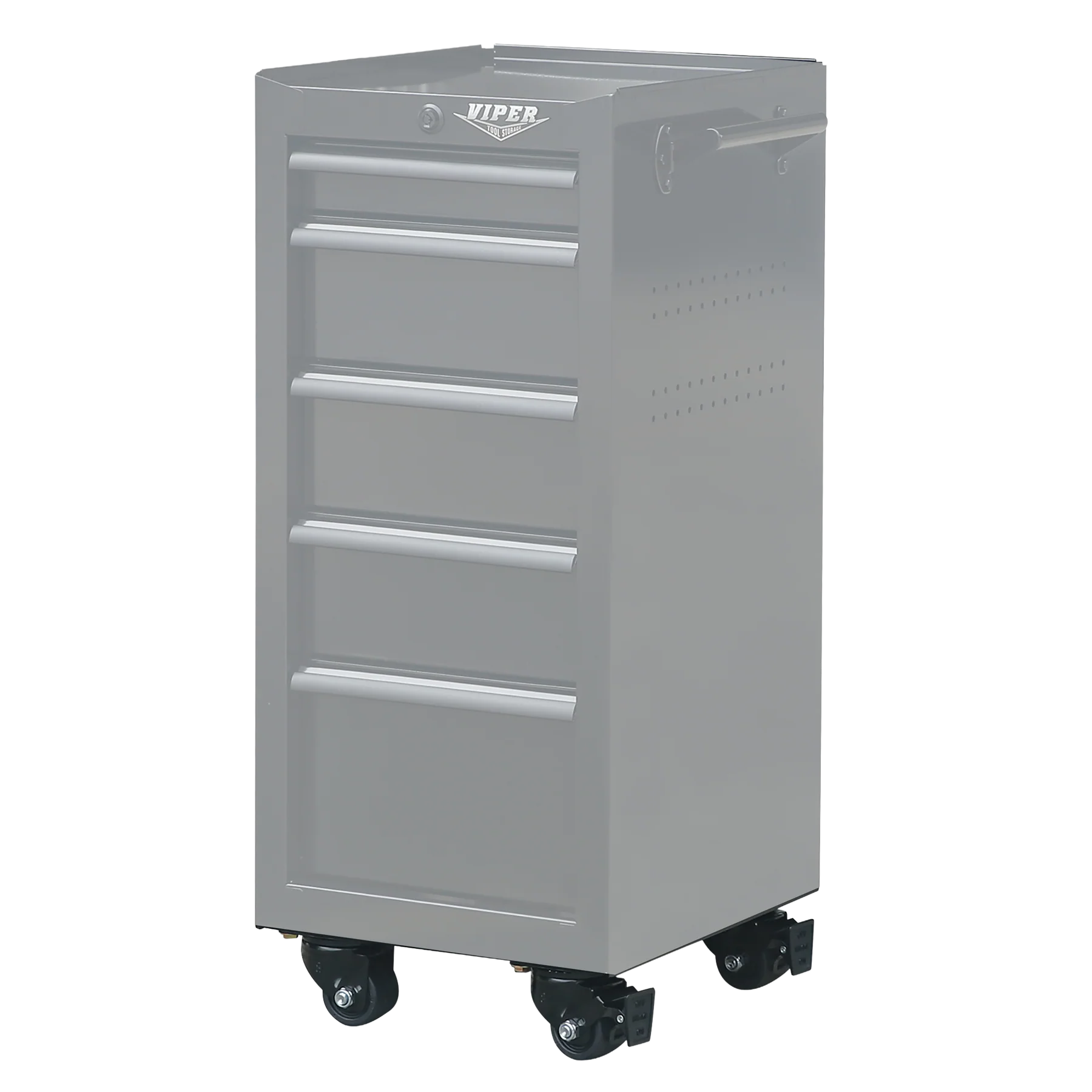 2 1/2-Inch Casters for 5-Drawer Salon Cart, Set of 4 - Image 3