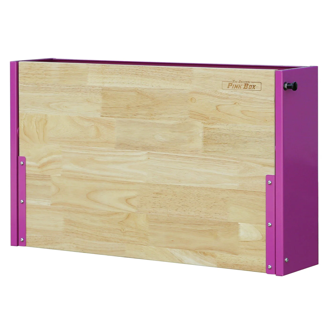 32-Inch Folding Wall-Mounted Worktable with Butcher Block Top - Image 4