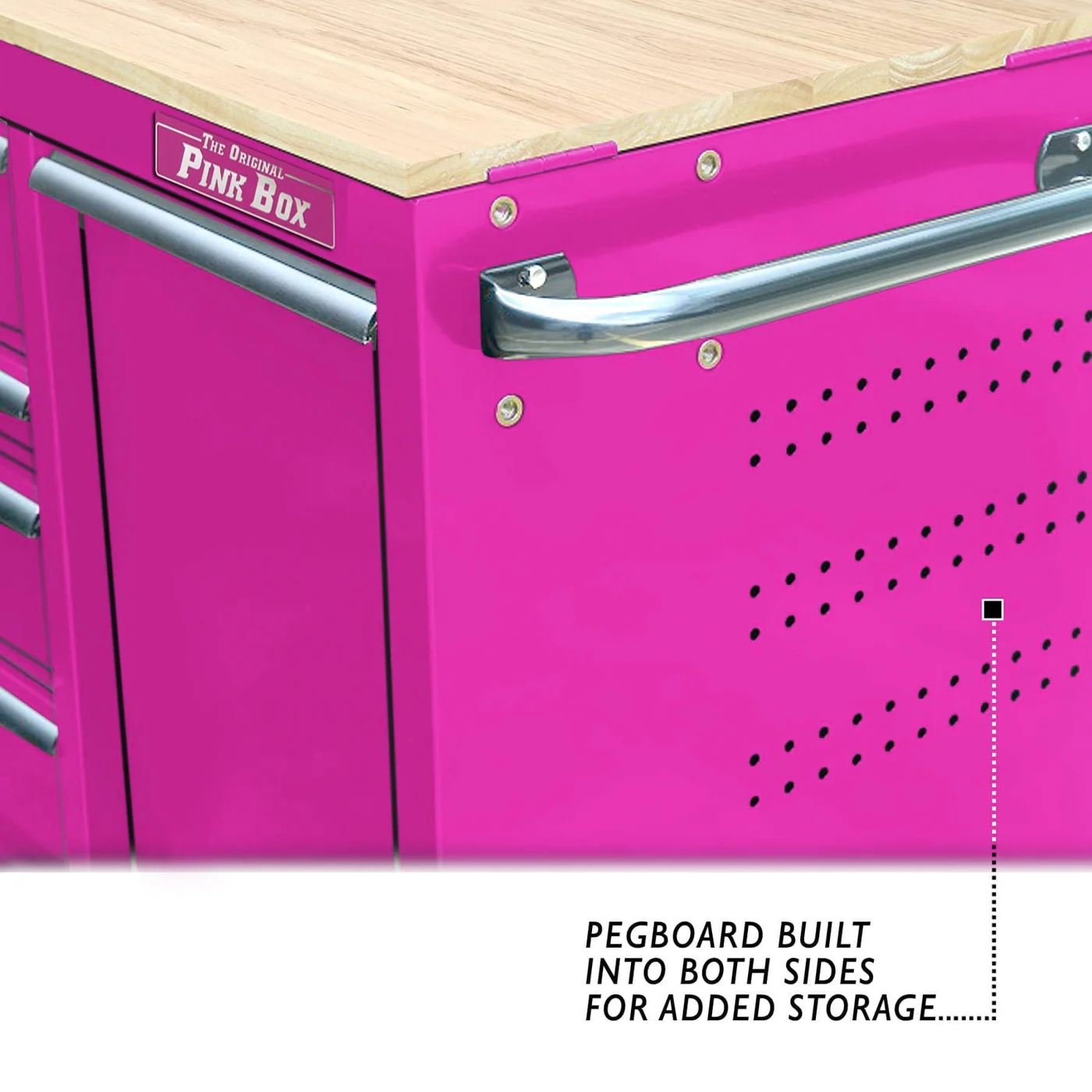 60-Inch 7-Drawer Rolling Workstation with Power Strip - Image 8