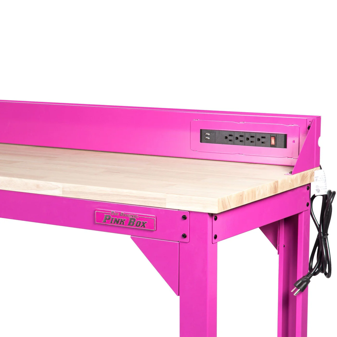 72-Inch Worktable with Butcher Block Top - Image 3