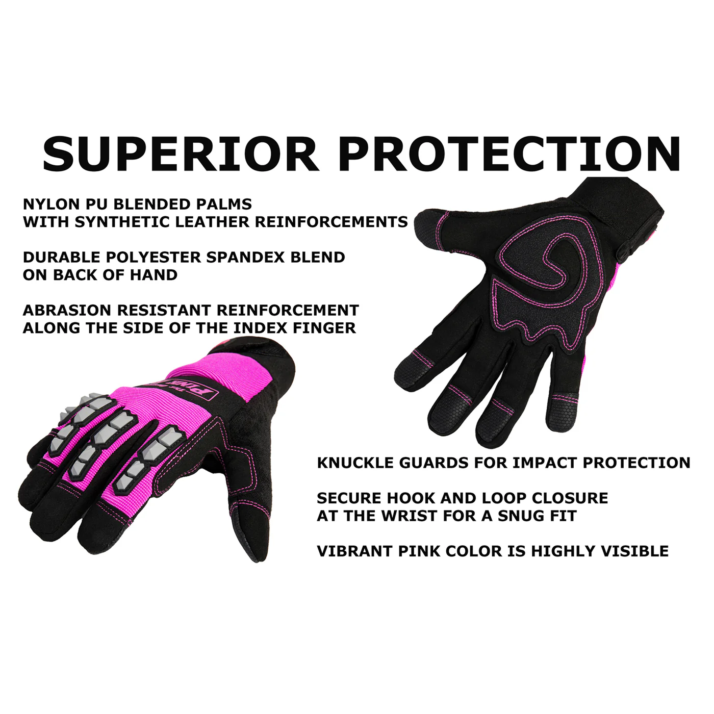 Multi-Purpose Work Gloves with Touchscreen Fingertips - Image 10